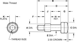 coupler male thread